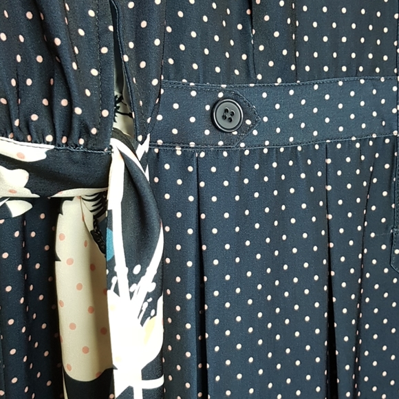 ELOQUII Polka Dot Longsleeve Dress Sz20 - Picture 5 of 11